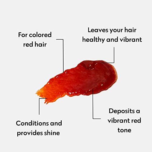 Image of FOUR REASONS Color Mask, Red (27 Colors) - Hair Gloss & Color Depositing Conditioner - Semi Permanent Hair Toner for Color-Treated Hair Color For Women - Vegan & Cruelty-Free - 6.76 fl oz