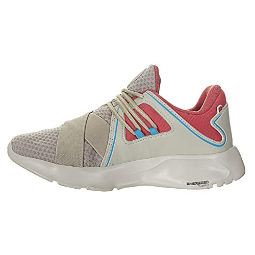 Tênis Fila Springy, Feminino, Bege/Coral/Azul, 37