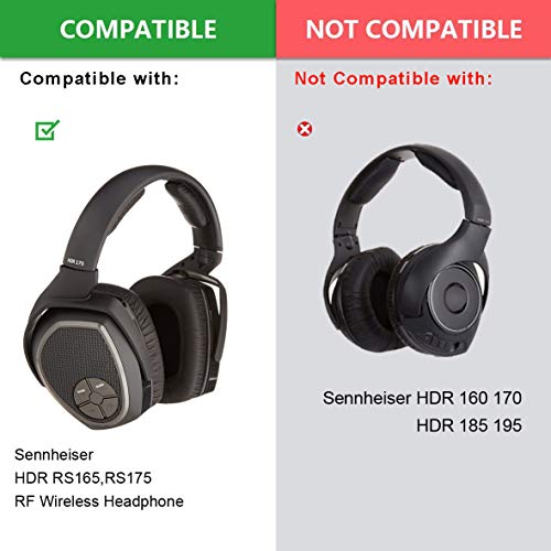 Defean HDR165 HDR175 Replacement Headband Cushion Foam for Sennheiser HDR RS165,RS175 RF Wireless Headphone