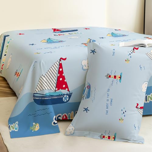 Image of Weave & Decor Kids Dedsheets Single Bed 60x90 Inches with 1 Pillow Cover 20x30 inch, Cotton Blend, Soft & Lightweight.