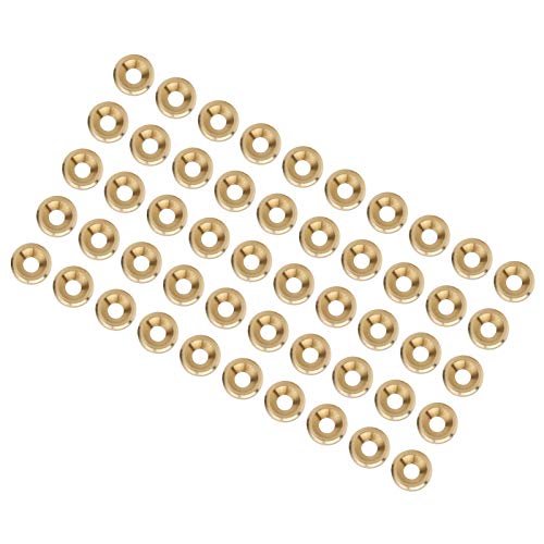 Countersunk Screw Washer Pure Copper Gasket for CNC Industrial Supplies 50Pcs Pack (M4)