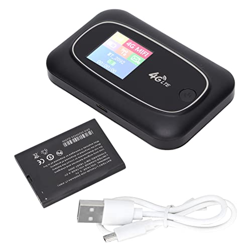 Image of Portable 4G LTE WiFi Hotspot with LED Display SIM Slot Compact Travel Router for Phones Laptops and Tablets Lightweight Mobile Internet Device for Global Travel