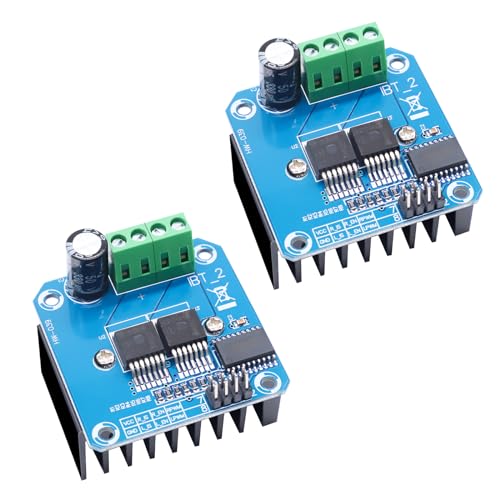 BTS7960 Pilote de Moteur modules Binghe 2 pièces 43A BTS7960 Haute Puissance Double DC Stepper Motor Driver Module Module de Pilote de Voiture Intelligente...