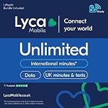 Lycamobile UK Plan Unlimited: gives you all the data, calls and texts across UK that you could possibly need.