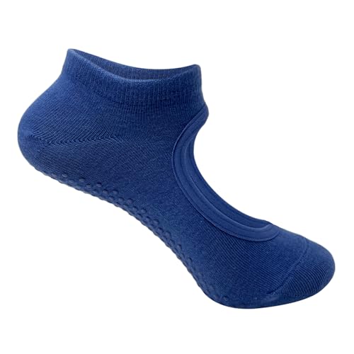 Image of Mint & Oak Pilates Socks with Grips for Women, Ankle Length Non-Slip Yoga Socks, Cotton Ideal For Yoga, Pilates, Gym, Workout, Cute Women's Gift