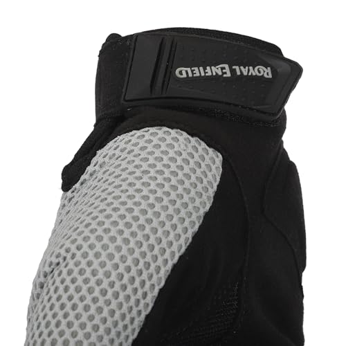 Image of Royal Enfield Rambler V3 Cycling Riding Gloves|TPR Knuckle Protectors for Protection Against Impacts and Abrasion|100% Polyester Air Mesh|Poly Stretch Fabric for Comfortable Fit Olive 2XL 24Cm