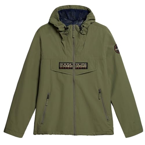 Veste de sport verte homme Napapijri légère et résistante aux intempéries