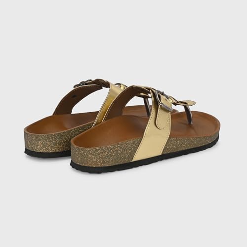 Image of Centrino Women's Berkin-Style Slip-On Sandals | Open Toe Design | Soft PU Footbed | Lightweight & Comfortable | Arch Support | On-Grip Sole | Casual Outdoor Wear (7695)