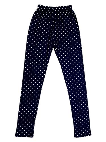 Image of IndiWeaves Girls Cotton Printed Leggings Slim Fit Cotton Stretchable Leggings [Pack of 3] Black, Peach, White1