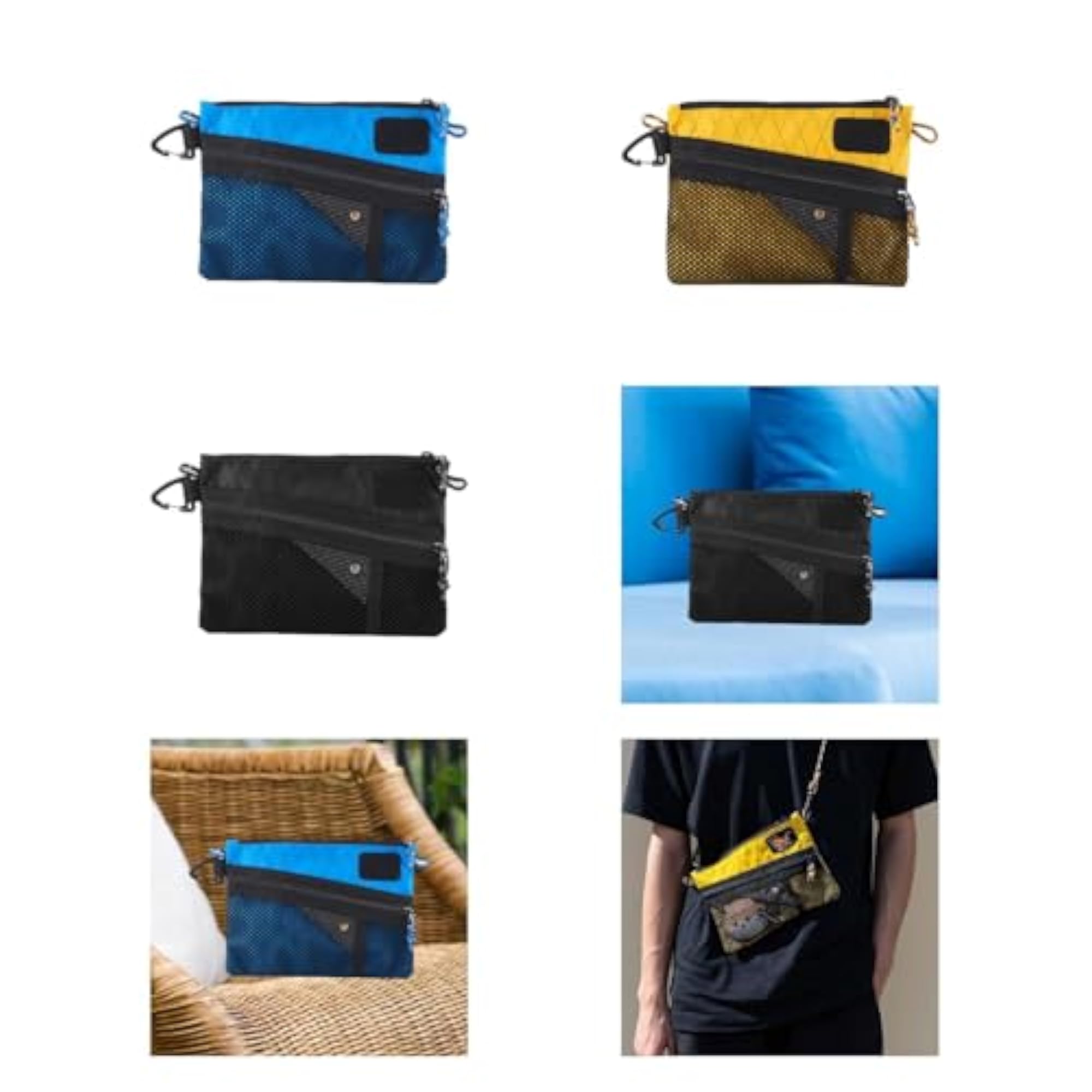 Water-resistant Portable Coin Bag for Cycling, Blue