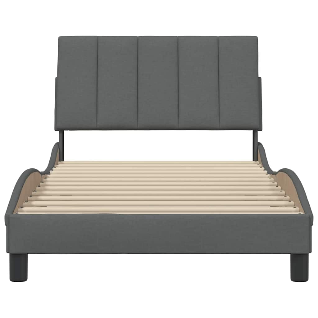 Tessuto premium grigio scuro Giroletto con doghe Hanko 100x200 cm