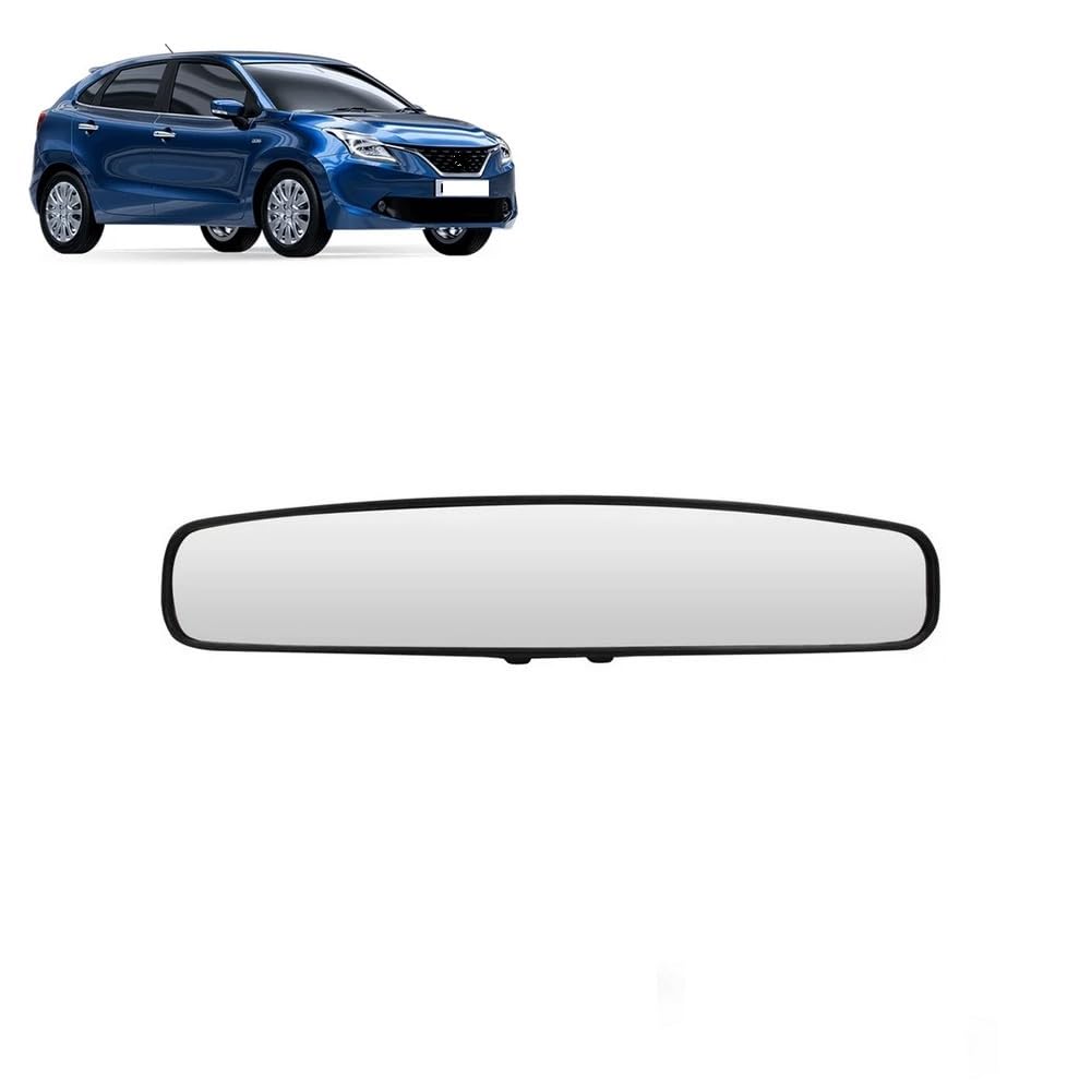 Wide Angle Large Size Rear View Mirror Panoramic View Convex Interior Mirror| Blind Spot suitable for Maruti Suzuki Baleno-picture-23
