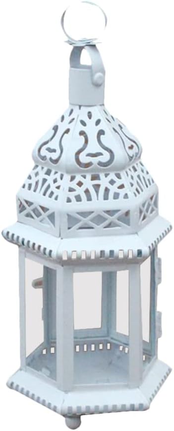 Christmas Candlestick Handheld Greenhouse Wind Lamp Iron Elegant Lantern Art Candle Holder Iron European Style Light Desktop Decoration for Home Christmas Decoration Holders Candlestick