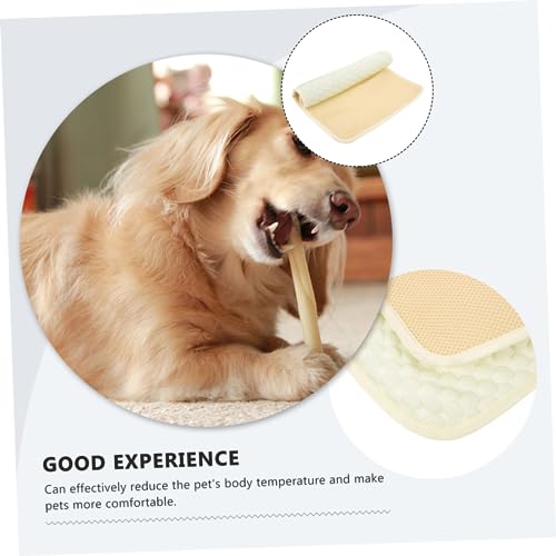 COLLBATH Sommer Kühlmatte Für Haustiere Aus Atmungsaktivem Eisfaserstoff Kleine Kühlunterlage Für Hunde Kaninchen Und Hamster Vielseitig Für Zuhause Und Reisen
