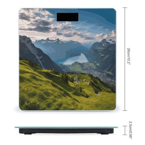 Báscula Digital de Baño con Pantalla LED y Vidrio Templado miniatura 2