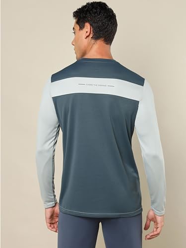 Image of TECHNOSPORT Men Polyester Slim Fit T-Shirt - (P725 P) Pack of 1
