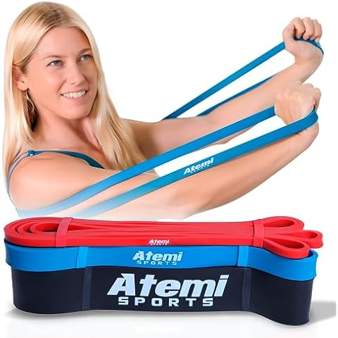 Resistance Bands | Set of 3 Exercise Bands for Pull Up Assistance, Fitness and Strength Workouts Cover