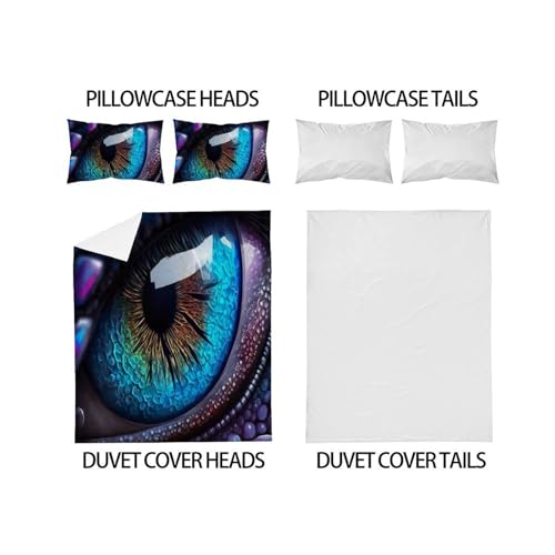 Linge de lit oeil de dragon anti-transpiring 100% coton Super King - 4