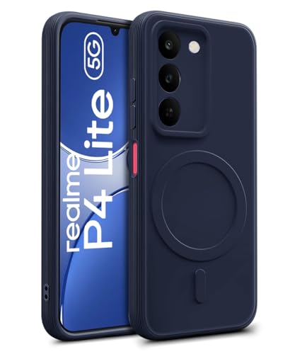 Image of WOW IMAGINE Back Case Cover for Realme C83 5G | Narzo 100 Lite | P4 Lite | Soft Matte Silicone Case| Slim Fit & Shockproof | Camera Protection Bumper Cover (Black)