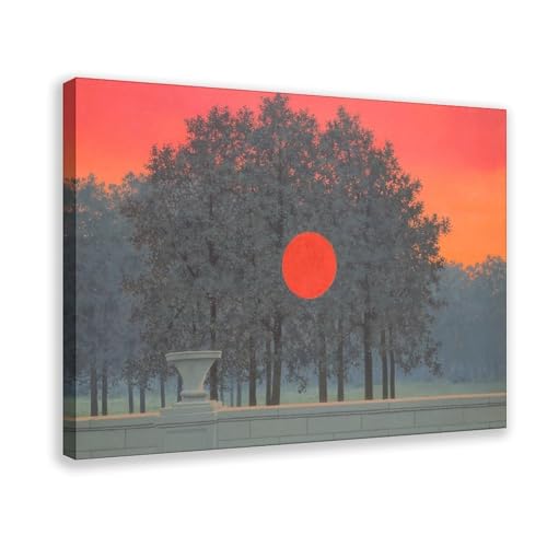 Poster vintage The Banquet Magritte impression sur toile de qualite