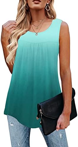 TECREW Womens Sleeveless Active Tank Tops Ruffle Loose Tunic Blouse Shirt TECREW Womens Sleeveless Active Tank Tops Ruffle Loose Tunic Blouse Shirt