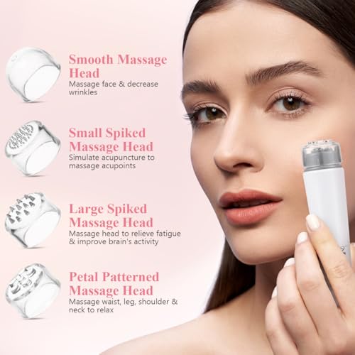 Healifty 4 in 1 Elektrisches GesichtsmassagegeräT Mit Akupressurfunktion Mini Facial Massager FüR Schmerzlinderung Verbesserte Durchblutung… – Ansicht 2