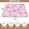 Ttgoth Alfombra de juego para bebé, diseño de palmeras y flores tropicales, 127 x 127 cm, suave, plegable, impermeable, antideslizante, para bebés y niños pequeños #2