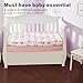Everyday Kids 2 Pack Fitted Girls Crib Sheet, 100% Soft Breathable Microfiber Baby Sheet, Fits Standard Size Crib Mattress 28in x 52in, Nursery Sheet - Ballerina/Pink