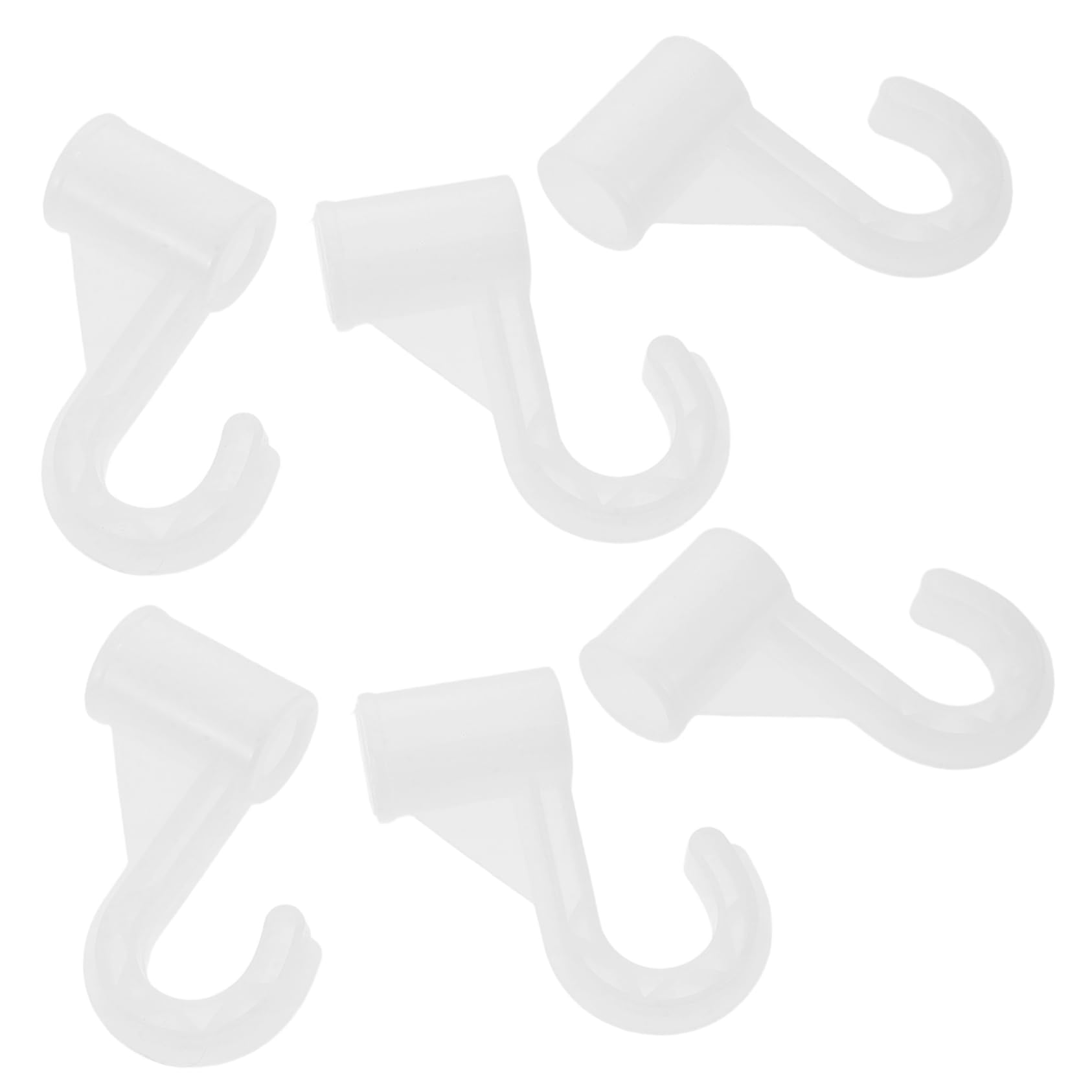 BUGUUYO 6 Pcs Heavy Duty Closet Rod Bracket Sturdy Multi Purpose Clothes Rod Holder for Effortless Bedroom Organization and Enhanced Storage