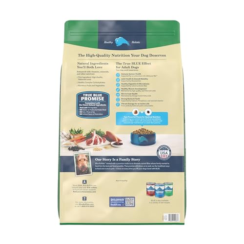 Image of Blue Buffalo Life Protection Formula Adult Dry Dog Food, Helps Build and Maintain Strong Muscles, Made with Natural Ingredients, Lamb & Brown Rice Recipe, 24-lb. Bag