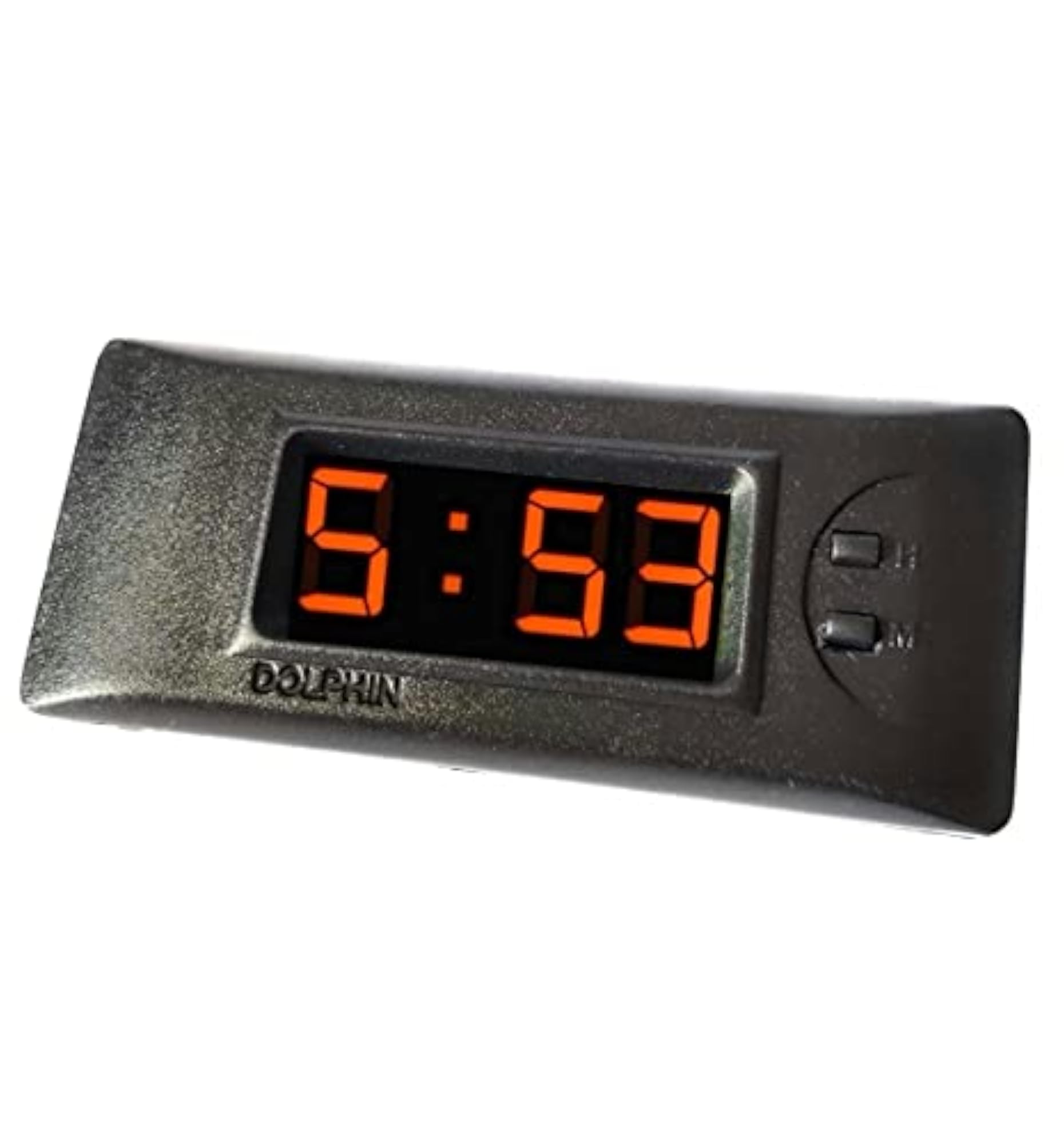 Dolphin Ambassador Digital Car Clock, Orange