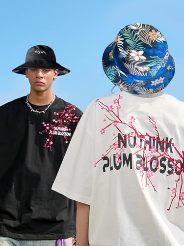 Image of Packable Reversible Printed Bucket Hat Unisex for Men Women Beach Fisherman Cap