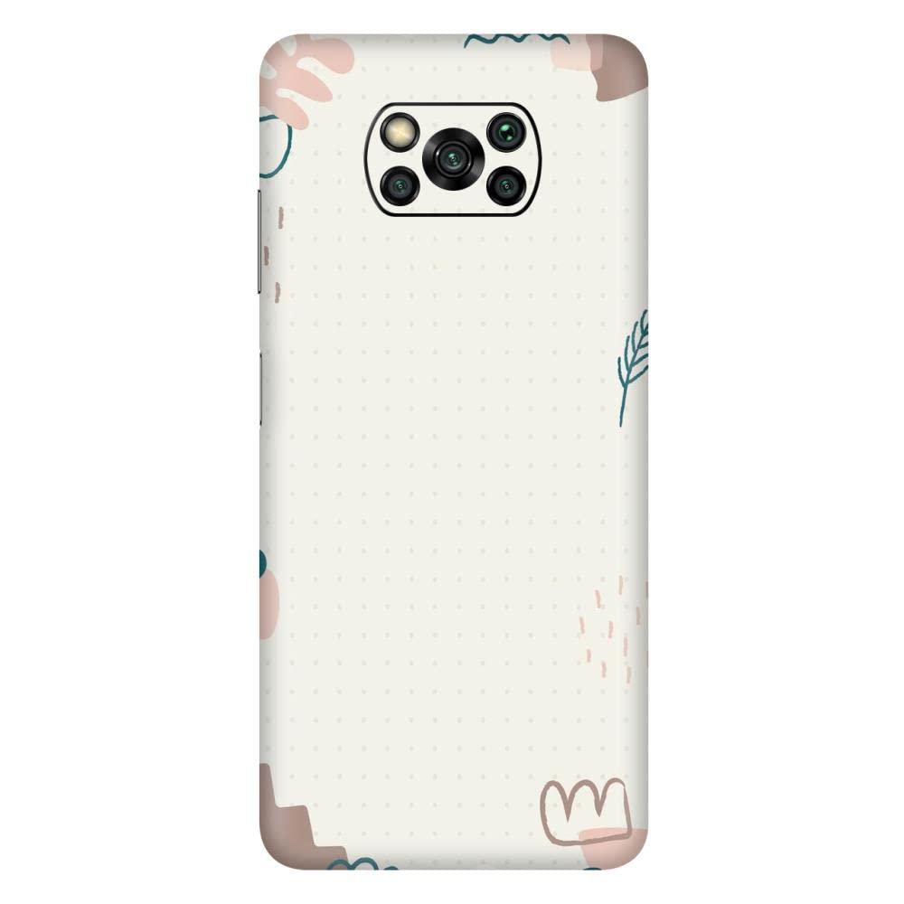 TGF Printed Matte Finish Vinyl Mobile Back Skin (This is Not Back CASE/Cover) for Poco X3 Pro Design 420 -MT