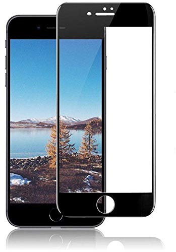 iPhone 8 Plus/iPhone 7 Plus Screen Protector, Meidom 5D Full Coverage Tempered Glass Screen Protector - Black