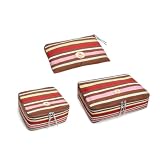 Tagi. Popcorn Stripes Compression Packing Cube for Travel – Waterproof Durable Luggage Organizer Bag, Smooth Zipper Space Saver for Suitcase, Must-Have Travel Accessory