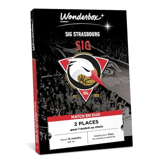 Tick'n Box - Coffret Cadeau - Divertissement - Sig Strasbourg - 2 Places pour Un Match Au Choix De La Sig Strasbourg