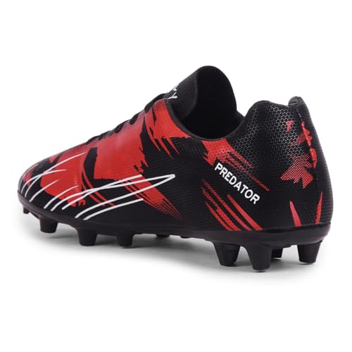 Image of Wavvy Football Shoes for Mens | Lightweight PVC Synthetic Leather Upper, High Shear Strength TPU Sole | Football Studs for Adult, Men & Boys | Football Cleats | Football Sports Shoes