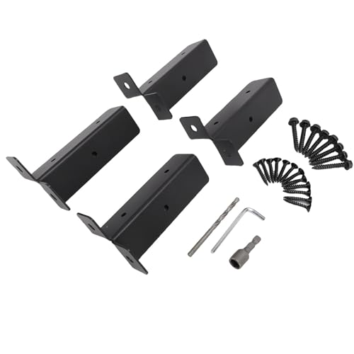 Anclajes de poste de cubierta ultra resistentes de 2,7 mm antirruido x4
