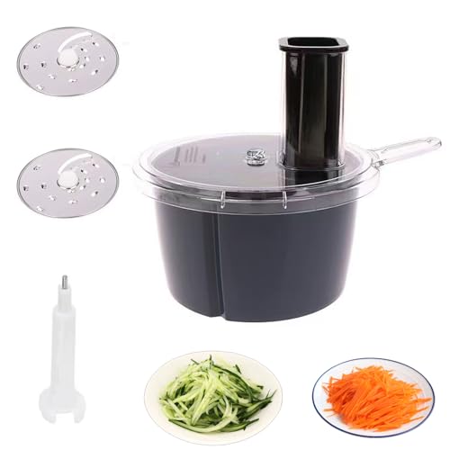 Gemüseschneider für TM5 TM6,Küchenmaschinen Zubehör Elektrischer Gemüsefahrer mit 2 Scheiben Foodprâ€¦ – Miniatur