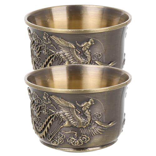 FUNOMOCYA �J���t�[�e�B�[�J�b�v 2�Z�b�g �����J�b�v ���B���e�[�W �h���S�� �t�F�j�b�N�X�� �e�C�X�e�B���O�}�O �����G���{�X���H �e�[�u���E�F�A �ƒ�p �I�t�B�X�p�i - 2x2x1.4�C���`