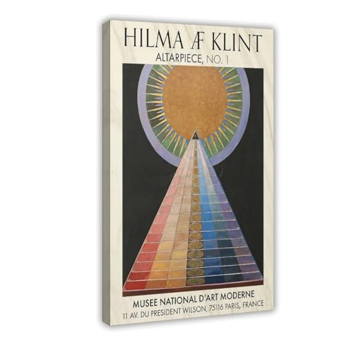 Hilma Af Klint impression abstraite toile 50x75 cm pour salon