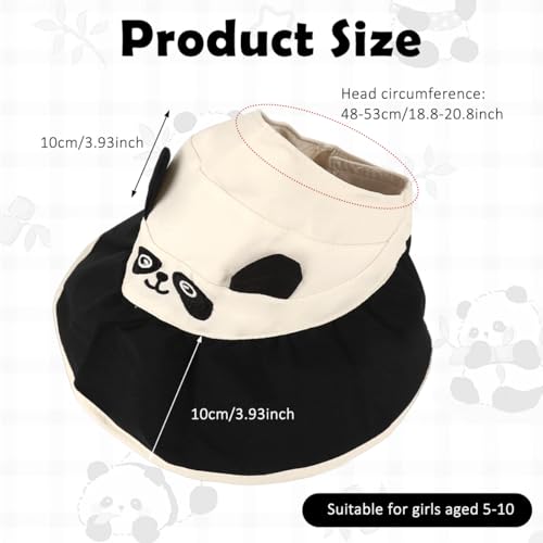 Image of SNOWIE SOFT Wide Brim Sun Hat for Kids Girls with Neck Flap Shawl, UPF 50+ Adjustable Chin Strap Sun Protection Hat for Girls 2-10 Years Old, Summer Breathable Sun Visor Hat Windproof Beach Hat