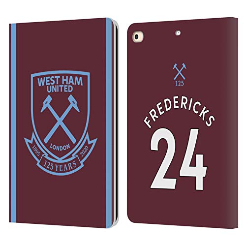 Protection iPad 9.7 portefeuille West Ham United Ryan Fredericks étui cuir tablette Apple