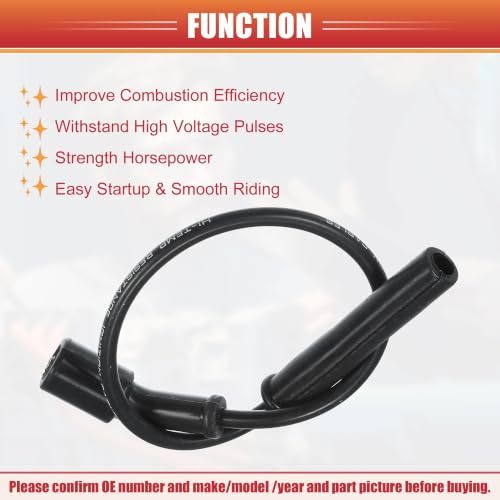 Cable de bobina de encendido con conducción óptima para Chrysler Aspen V8 2008 6