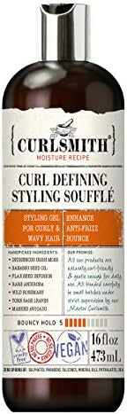 CURLSMITH - Curl Defining Styling Soufflé - Vegan Medium Hold Styling Gel for Wavy, Curly and Coily Hair (16oz)