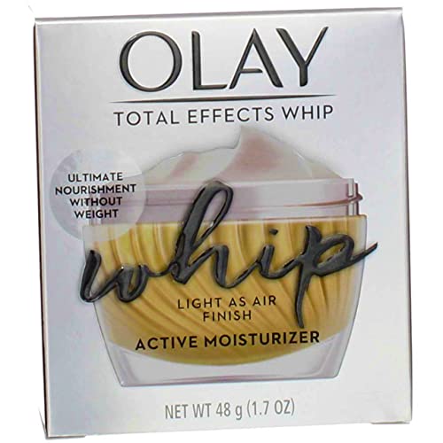 (PACK of 2) Olay TOTAL EFFECTS WHIP, Active Moisturizer - 1.7 Oz (48 g) EACH - Light as Air Finish