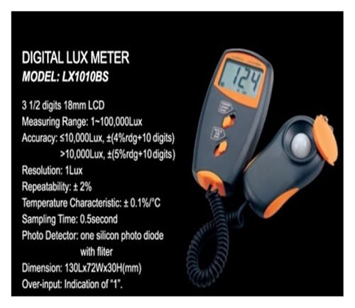 Fotómetro Digital LX1010BS de 0,1 Lux a 100.000 con alta precisión 4
