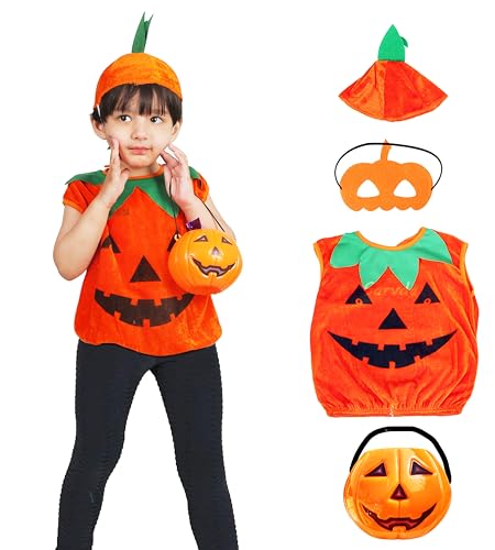 Image of Sarvda Velvet Halloween Costumes For Girls And Boys | Accessories Included | Halloween Fancy Dress For 2 3 4 5 6 7 8 9 10 Year Kids Adult, Multicolor