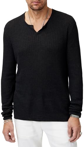 John Varvatos Egor Pull-Over Homme maille chaude pour l'hiver