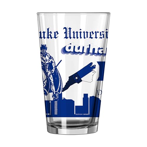 Image of Logo Brands NCAA 16 oz Pint Glass - Durable Glass With Bold Team Color- Chip-Resistant Rim Drinkware For Fans, Tailgates, Home Bars & Everyday Use